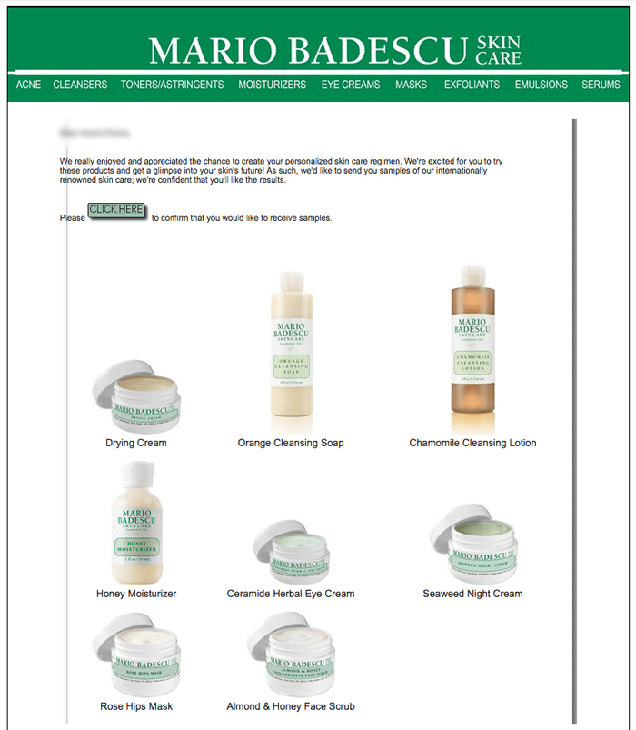 Mario Badescu Free&nbsp;Samples